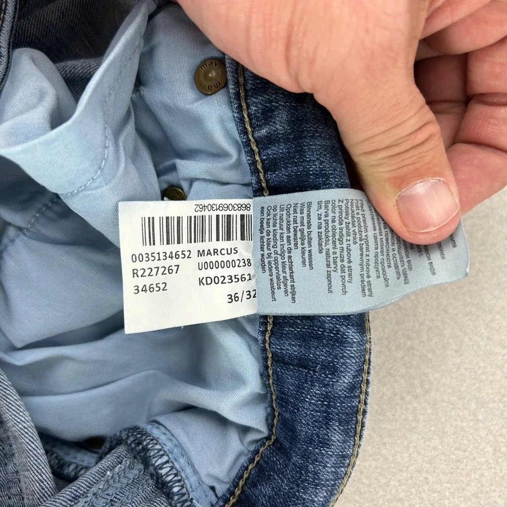 Mavi Jeans Denim Pants Mens 35x31.5 Blue‎ Medium Wash Organic Cotton Stretch